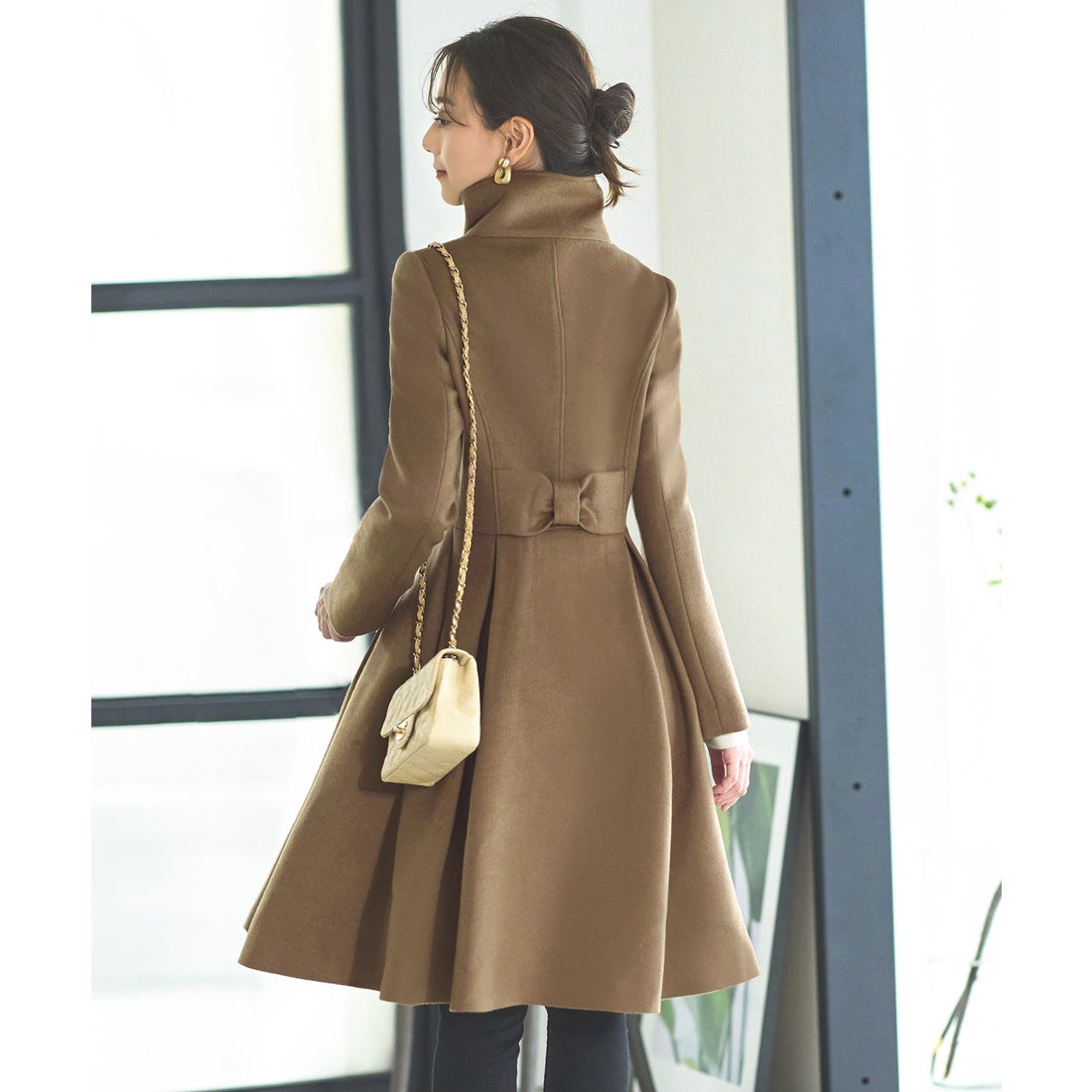 ルイルエブティック RUIRUE BOUTIQUE ウール100% ｜ バックリボン