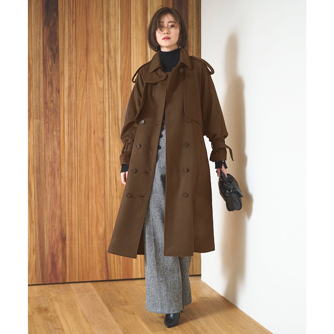 ルイルエブティック RUIRUE BOUTIQUE ロングルーズトレンチコート