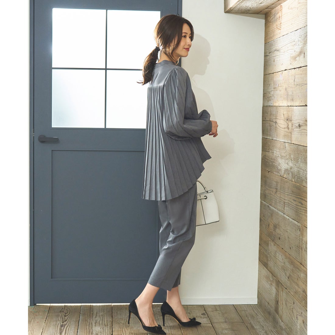 ルイルエブティック RUIRUE BOUTIQUE 【2点セット】プリーツフレア