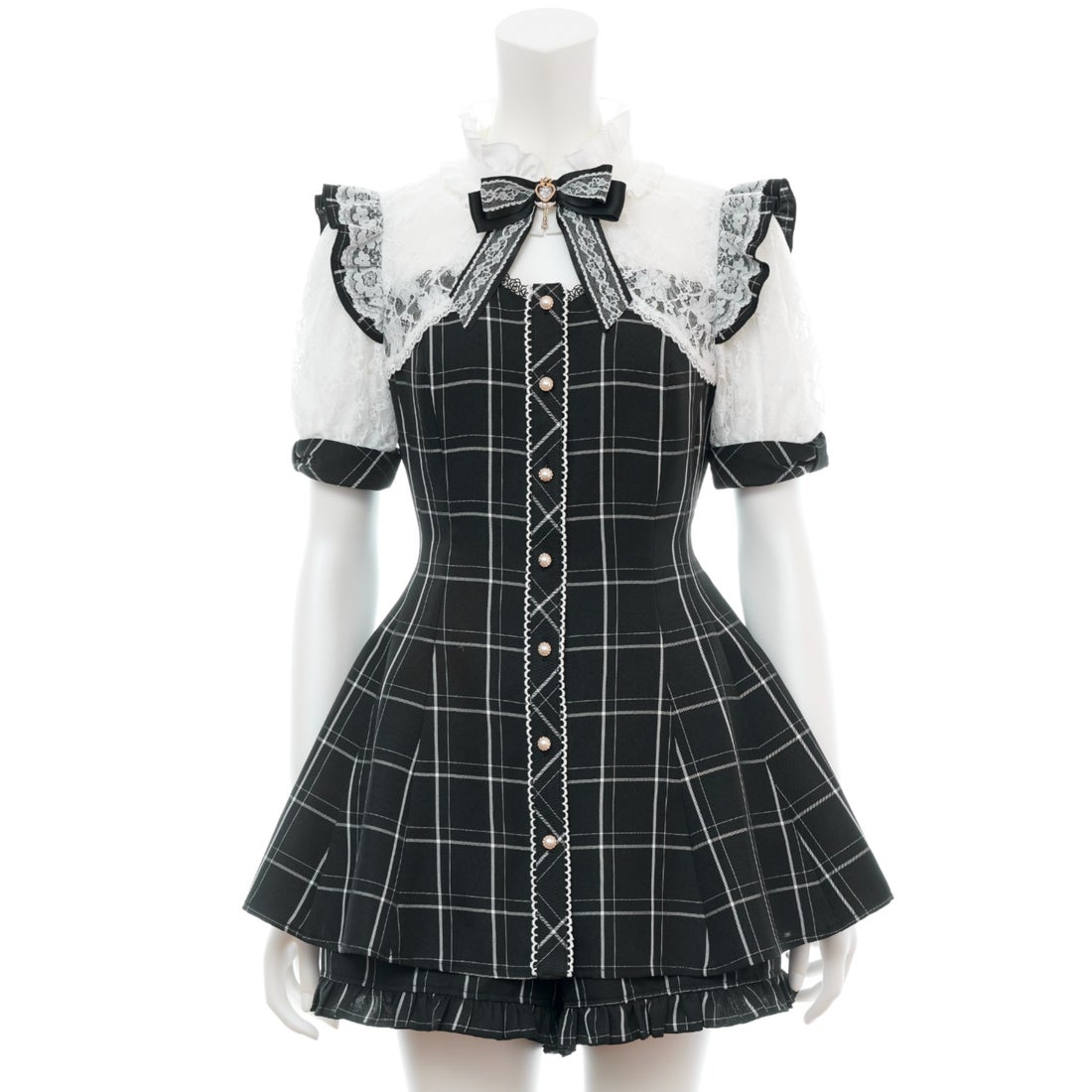 シークレットハニー Secret Honey 袖レース&ボレロ風半袖セットアップ