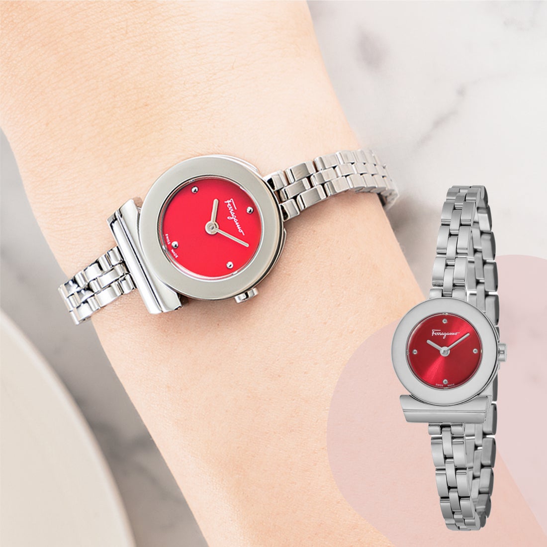 Salvatore Ferragamo フェラガモ Ferrgamo ガンチーニ レディース 時計