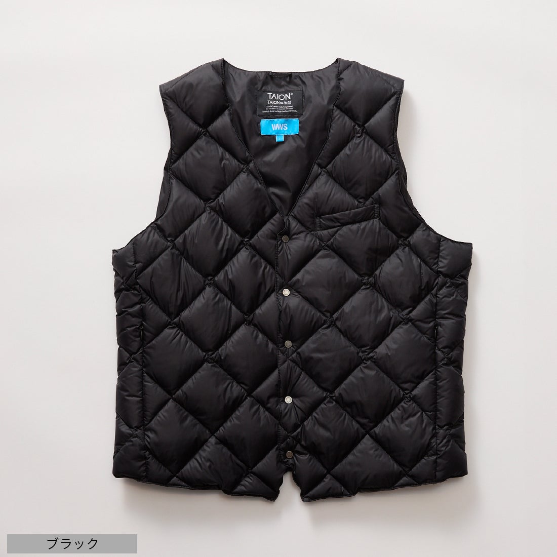WORK WEAR SUIT 【別注】＜TAION＞インナーダウンベスト （ブラック