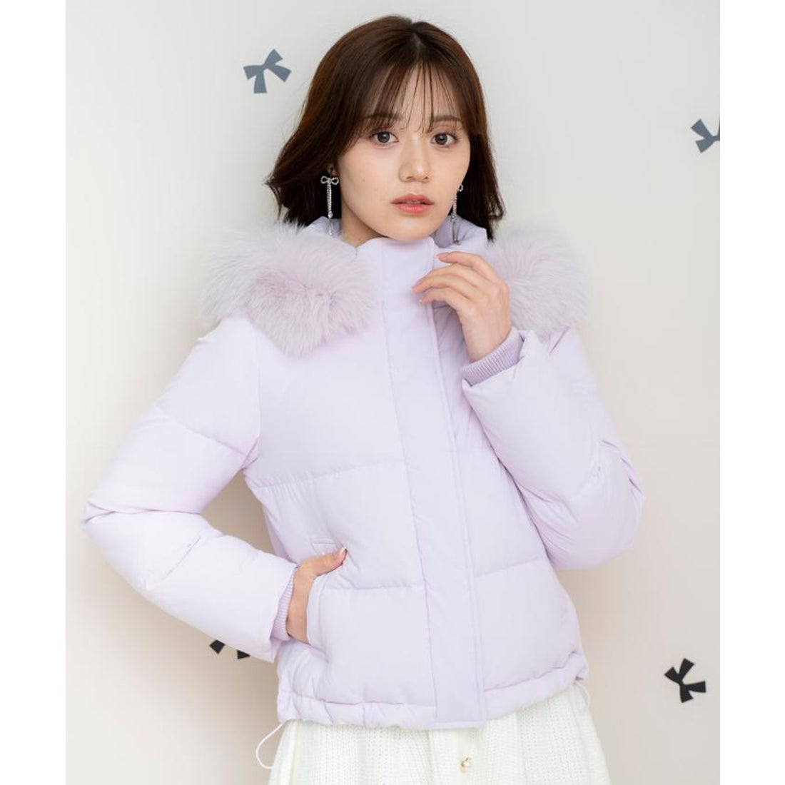 ウィルセレクション WILLSELECTION FOXファー付きショートダウン