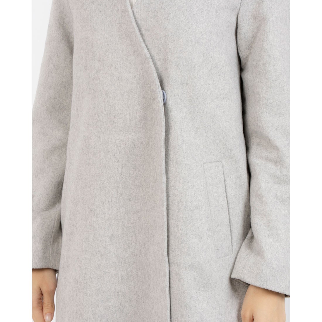 トーナル TONAL ウールノーカラーコート -ファッション通販 offprice.ec