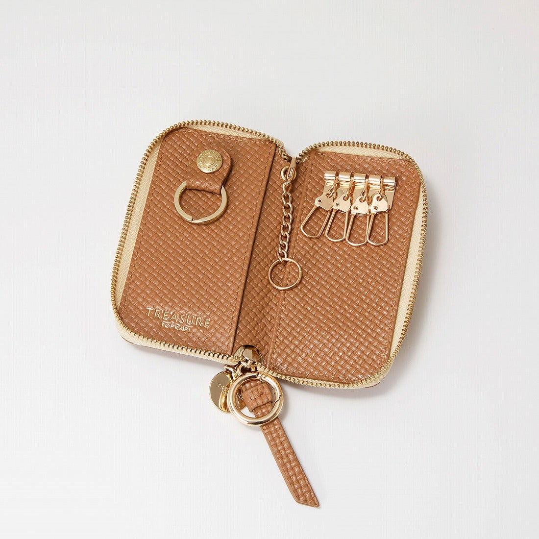 トプカピ TOPKAPI 【TREASURE TOPKAPI】クロスエンボス レザー キー