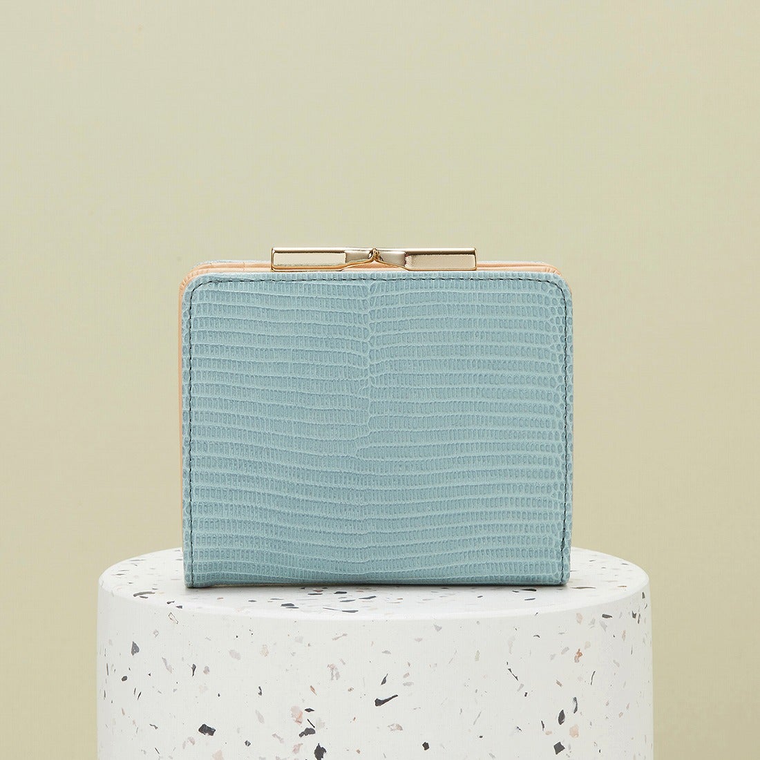 トプカピ TOPKAPI イタリアンレザー・リザード型押し・がま口2つ折り