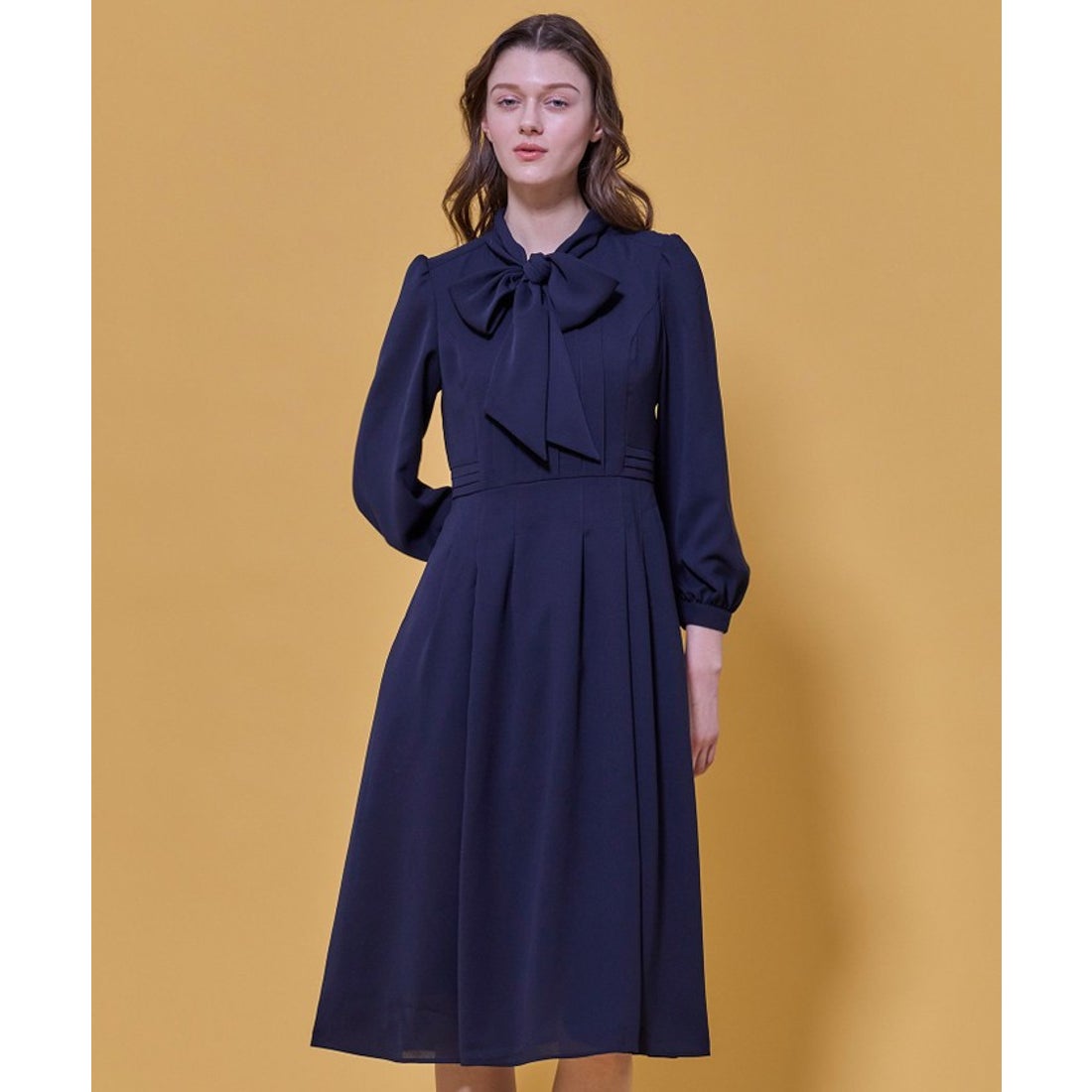 トッカ TOCCA PROMISE RIBBON ROSETTE ドレス （ネイビー系