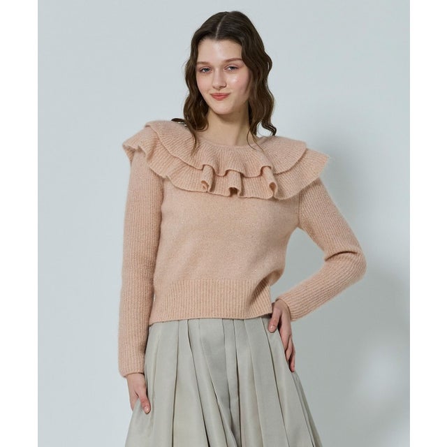 トッカ TOCCA ROMANTIC FLUTTER ニットプルオーバー （ネイビー系