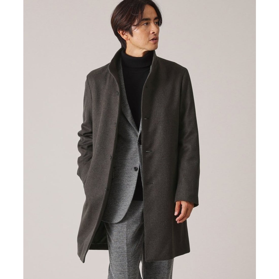 タケオキクチ TAKEO KIKUCHI ◇【ウールカシミヤブレンド】 ビーバー