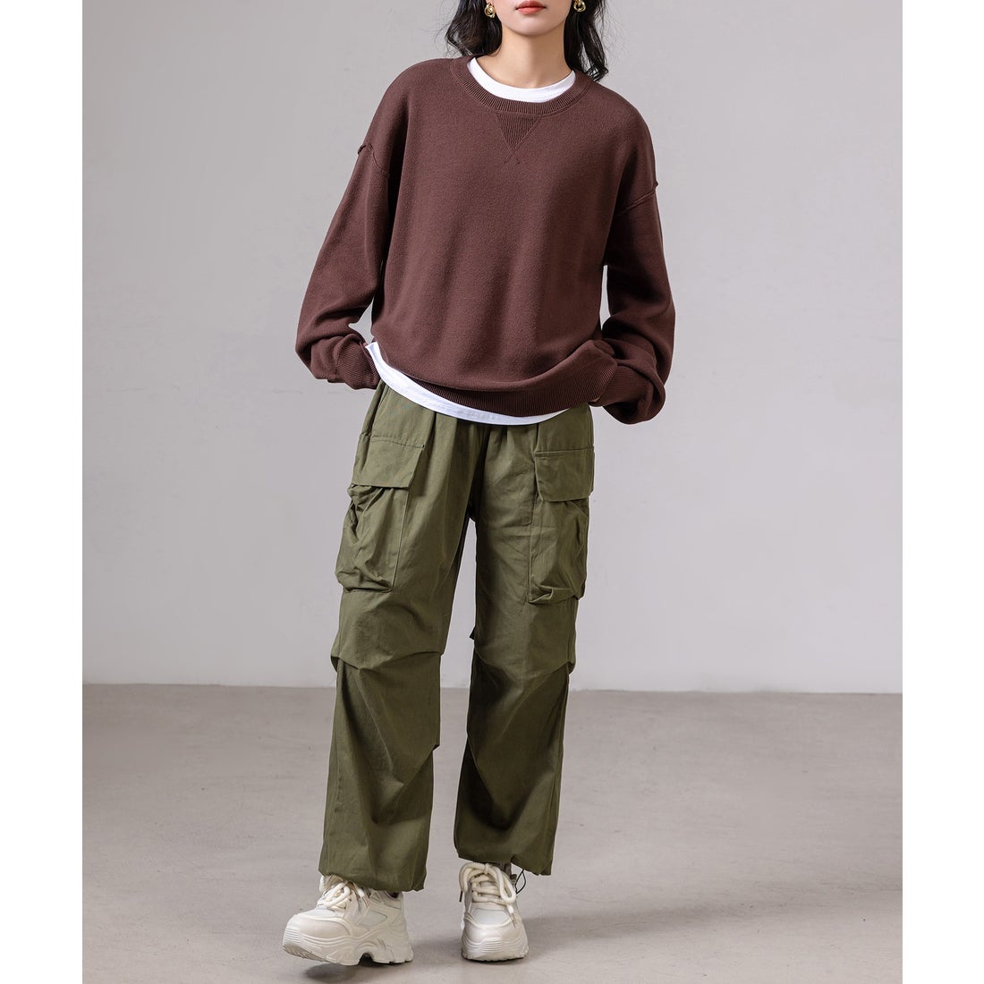 テディショップ Teddyshop レディース 長袖オーバーサイズスウェット