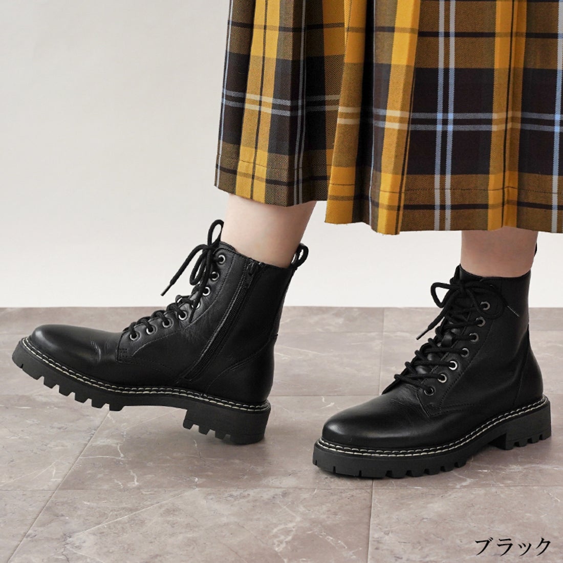 リリオブランコ Lirio blanco 本革 撥水 ブーツ レディース ショート