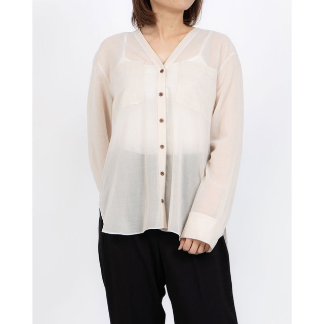 セオリー Theory ブラウス POWDER CREPE SS COWL TOP （ブラック