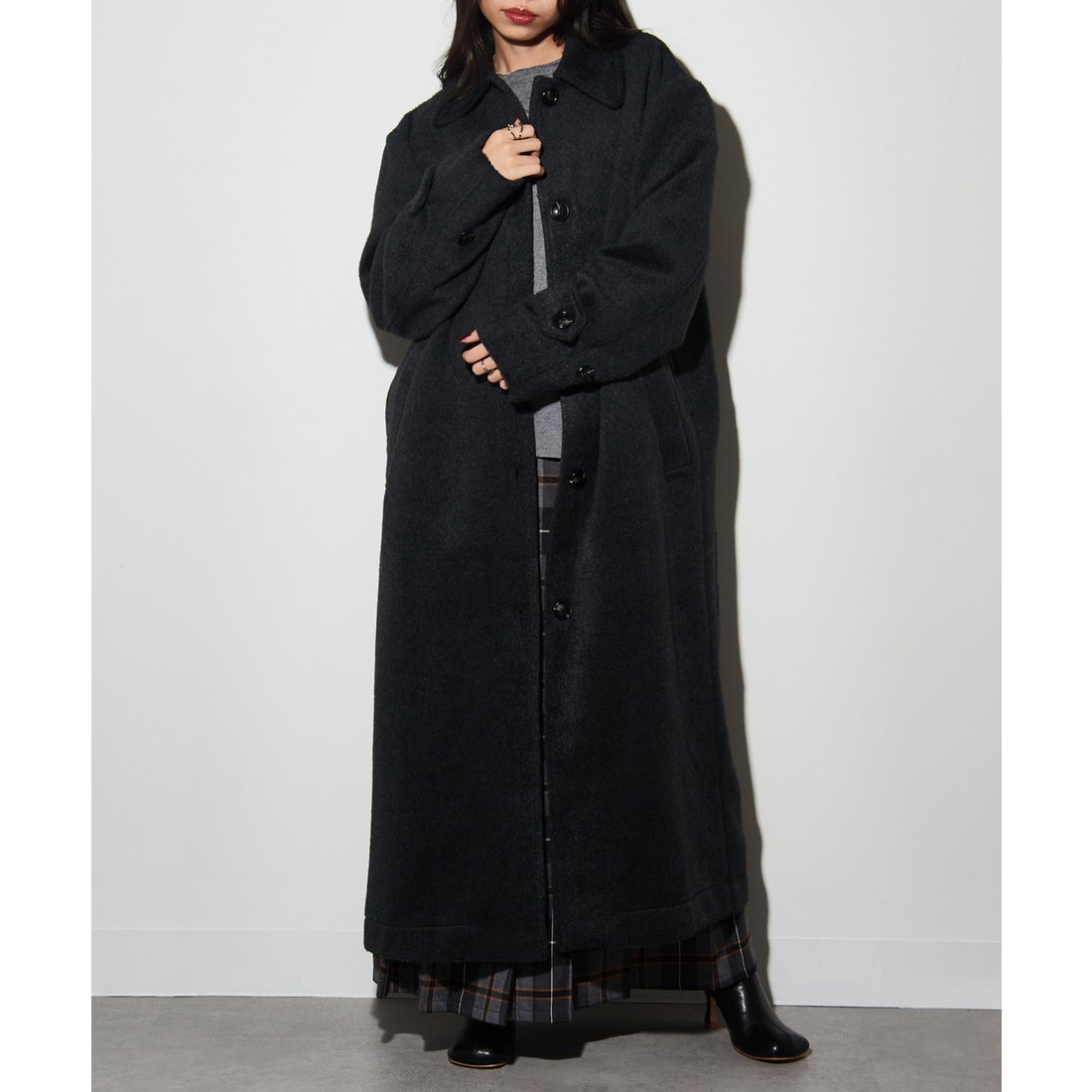 メゾンブリーズレヴール MAISON BREEZE reveur MIXシャギーコート