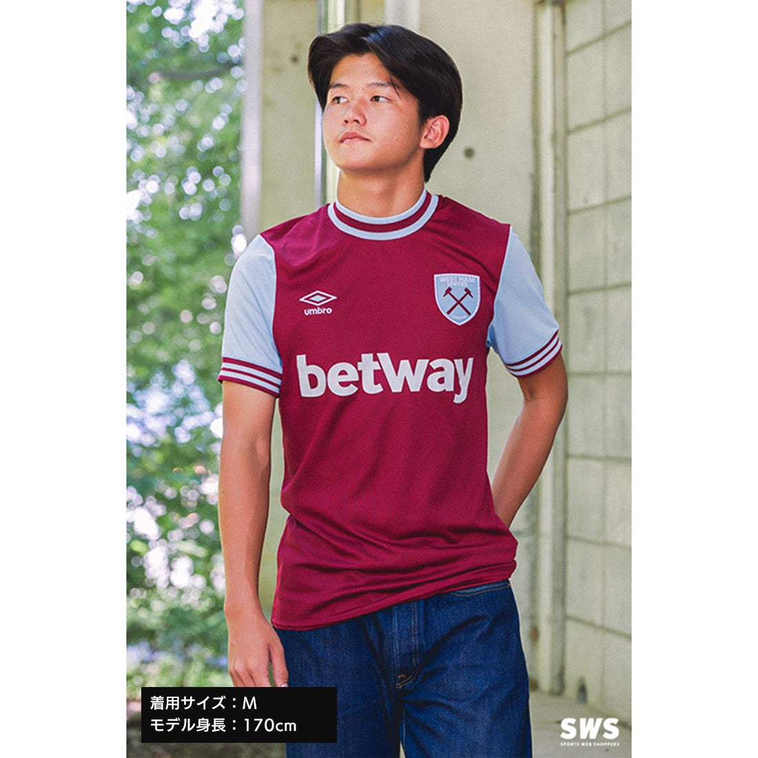 umbro ウエストハム 24/25 ユニフォーム ホーム 半袖 UDA6431H RED