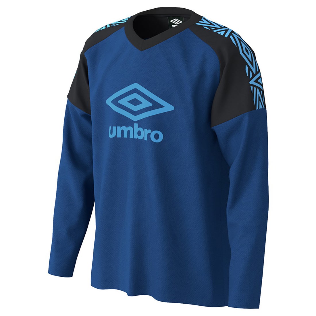 umbro アンブロ プラクティスシャツ 長袖 ジュニア(ブルー) UUJOJB57
