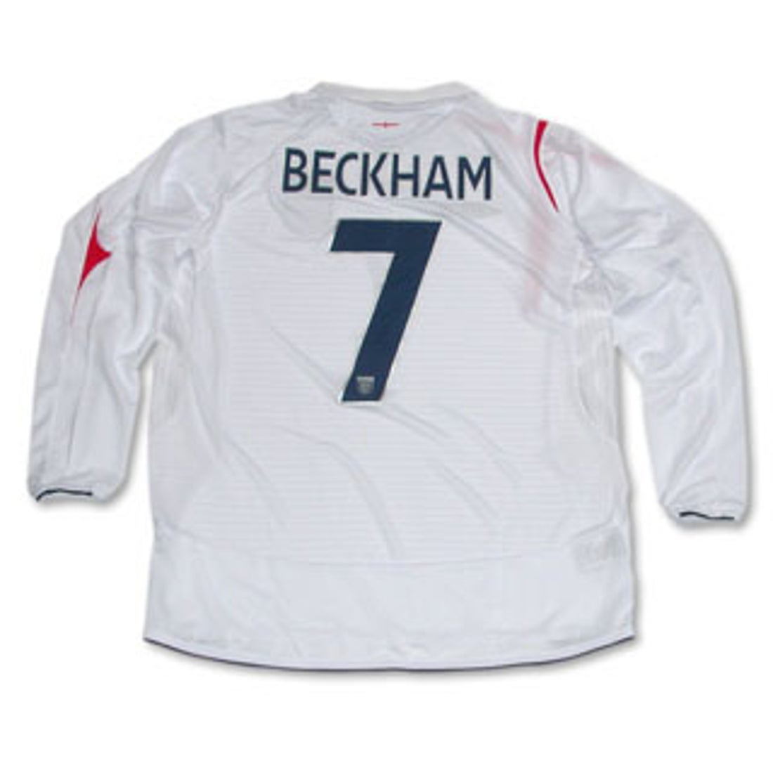 umbro イングランド代表 05/07 ユニフォーム ホーム 長袖 #7.ベッカム