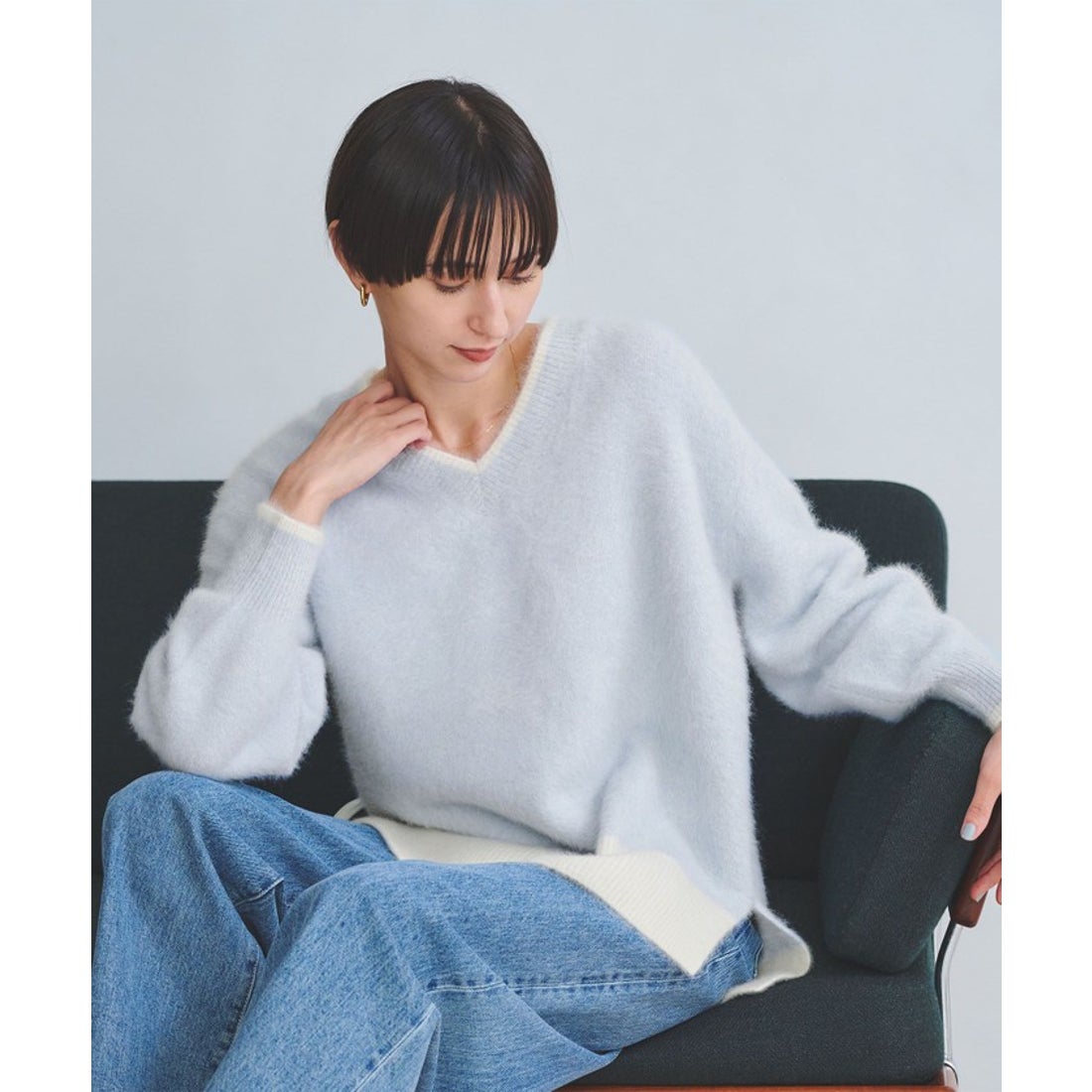 UNITED ARROWS フォックスカシミヤ Vネック ニット （その他7