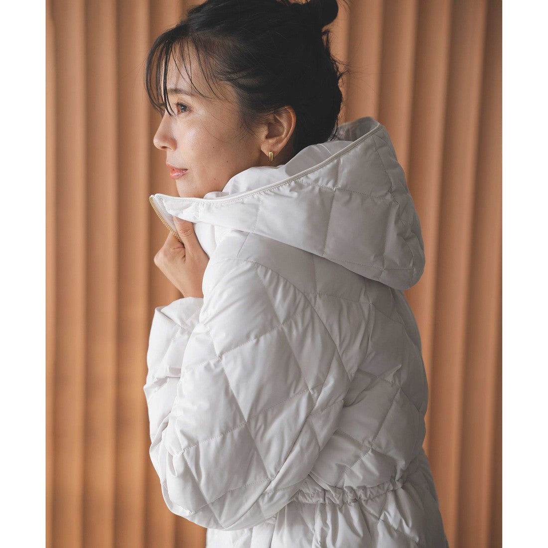 UNFILO L 【TAION×UNFILO】Aラインコート （ブラック） -ファッション