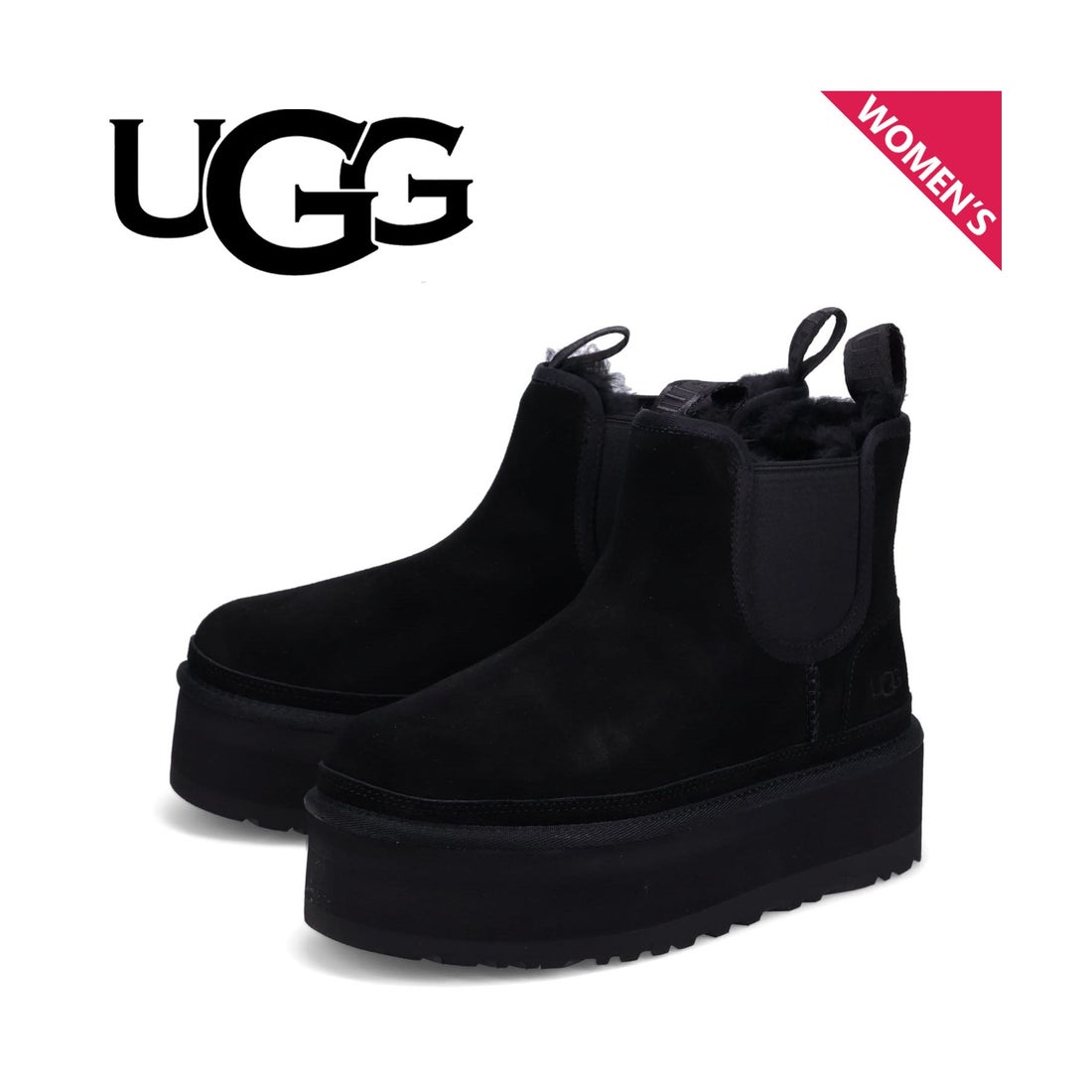 UGG アグ ニューメル プラットフォーム チェルシー ブーツ レディース