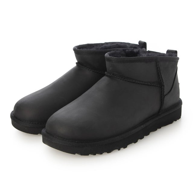アグ UGG CLASSIC ULTRA MINI PLATFORM 厚底ムートンブーツ （ブラック
