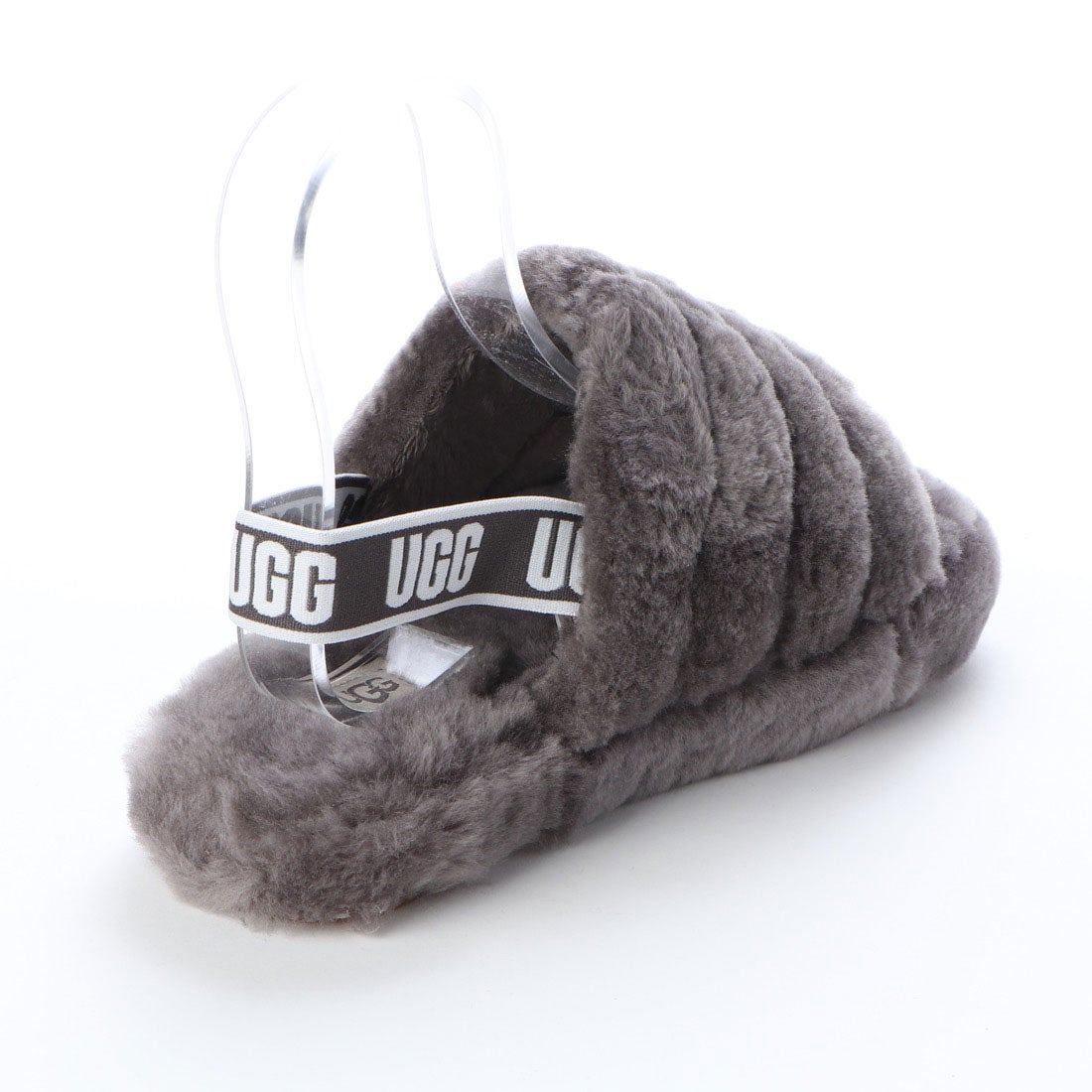 アグ UGG フラッフ イヤー スライド （チャコール） -靴＆ファッション