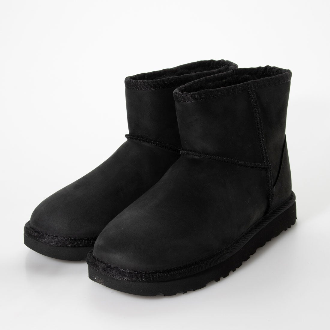 アグ UGG クラシックミニレザーブーツ ブーツ （ブラック） -waja