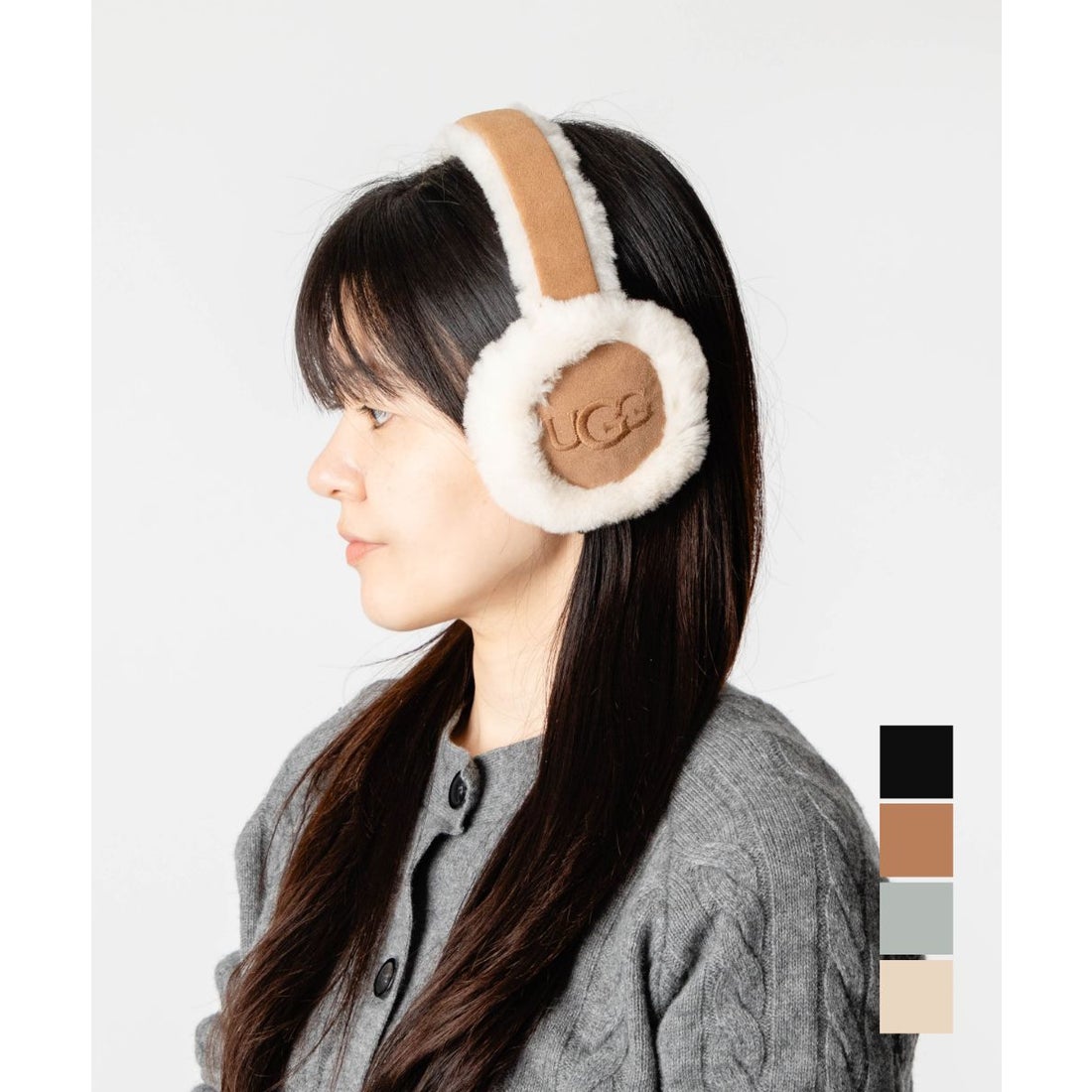 アグ UGG アグ UGG WOMEN'S SHEEPSKIN EMBROIDERY EARMUFF シープ