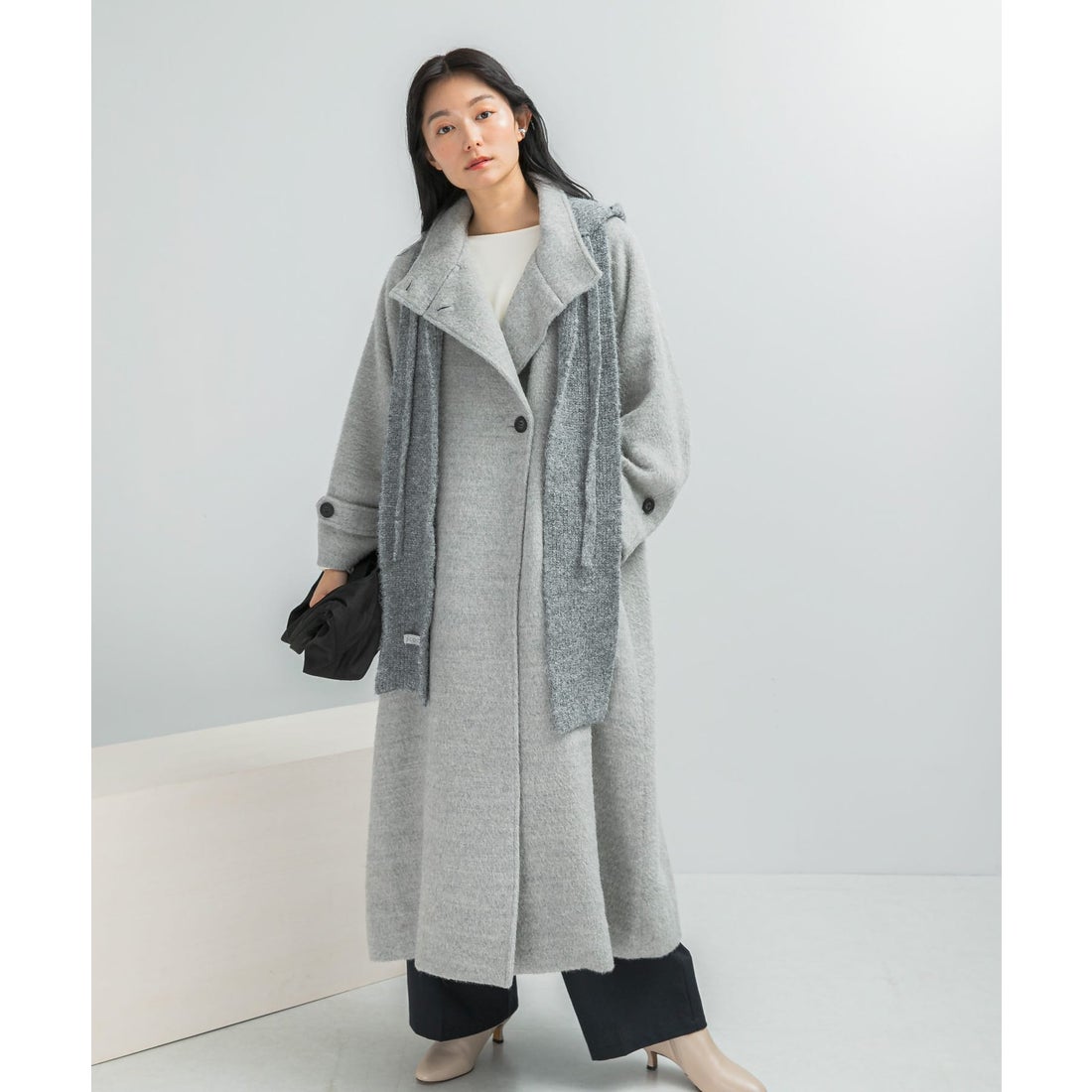 アーバンリサーチ ロッソ URBAN RESEARCH ROSSO アルパカ混シャギー