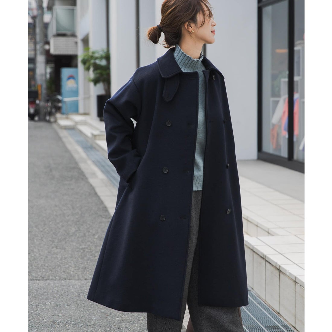 アーバンリサーチ ドアーズ URBAN RESEARCH DOORS ウールロングコート