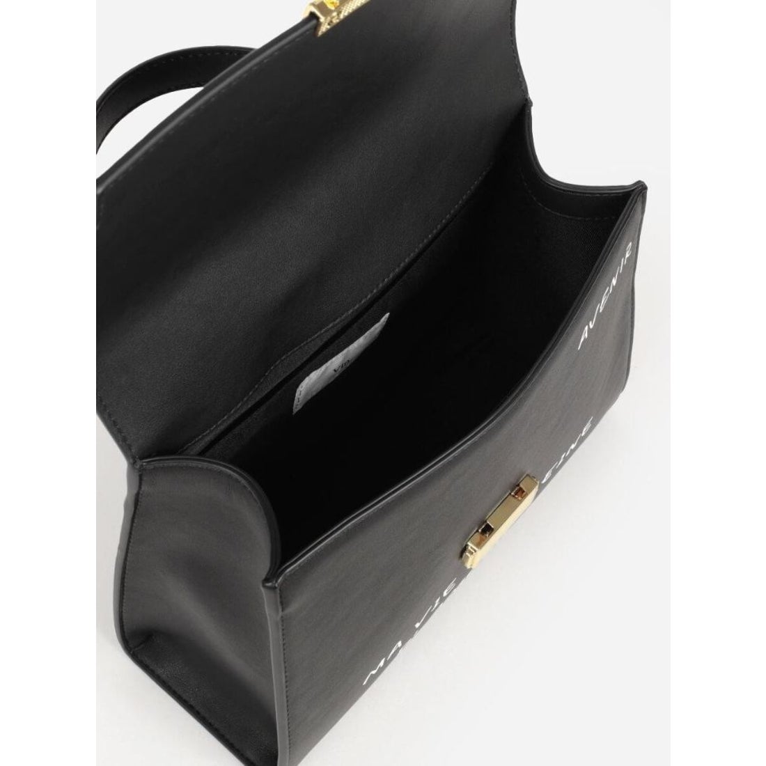 ヴァン Vin メッセージプリント2wayスクエアバッグ （ブラック