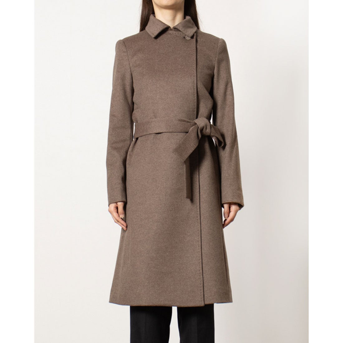 ベスジョーヤ VESGIOIA カシミヤ混ウールコート （ナチュラルブラウン