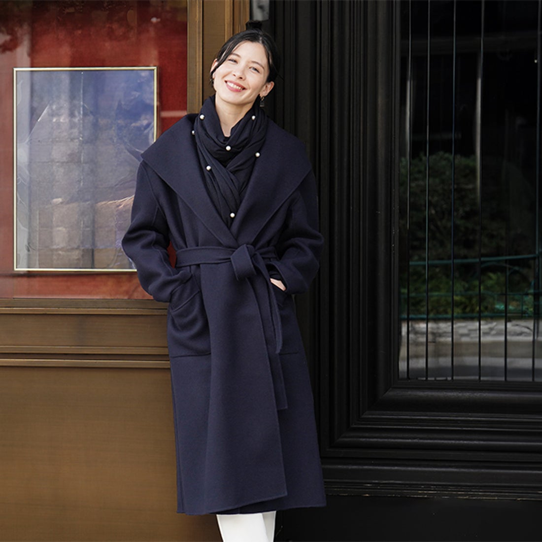 ヴィリーナ VIRINA マルシェリバーコート （ネイビー） -ファッション