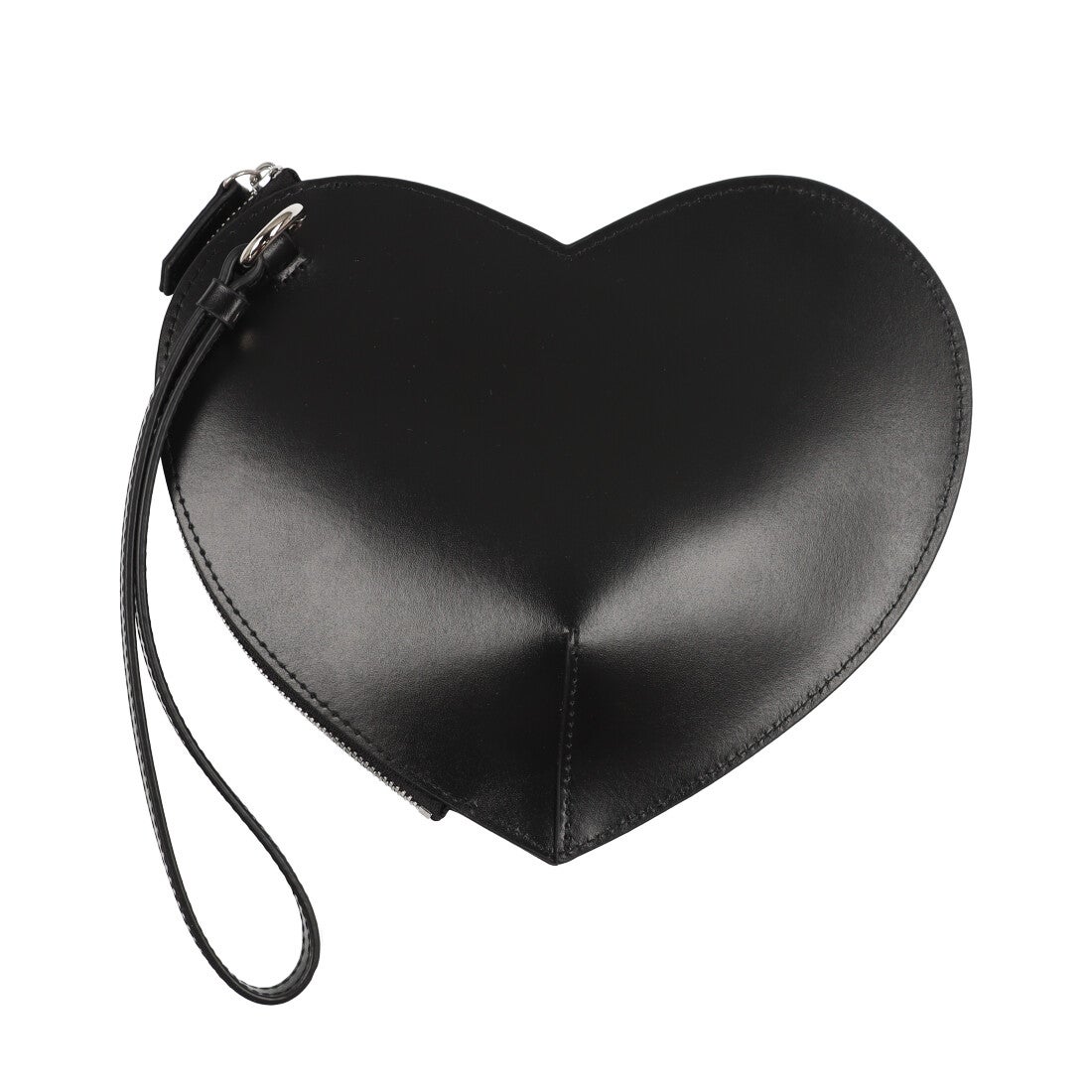 ヤーキ YAHKI ダブルフェイスレザーハートクラッチバッグ （BLACK