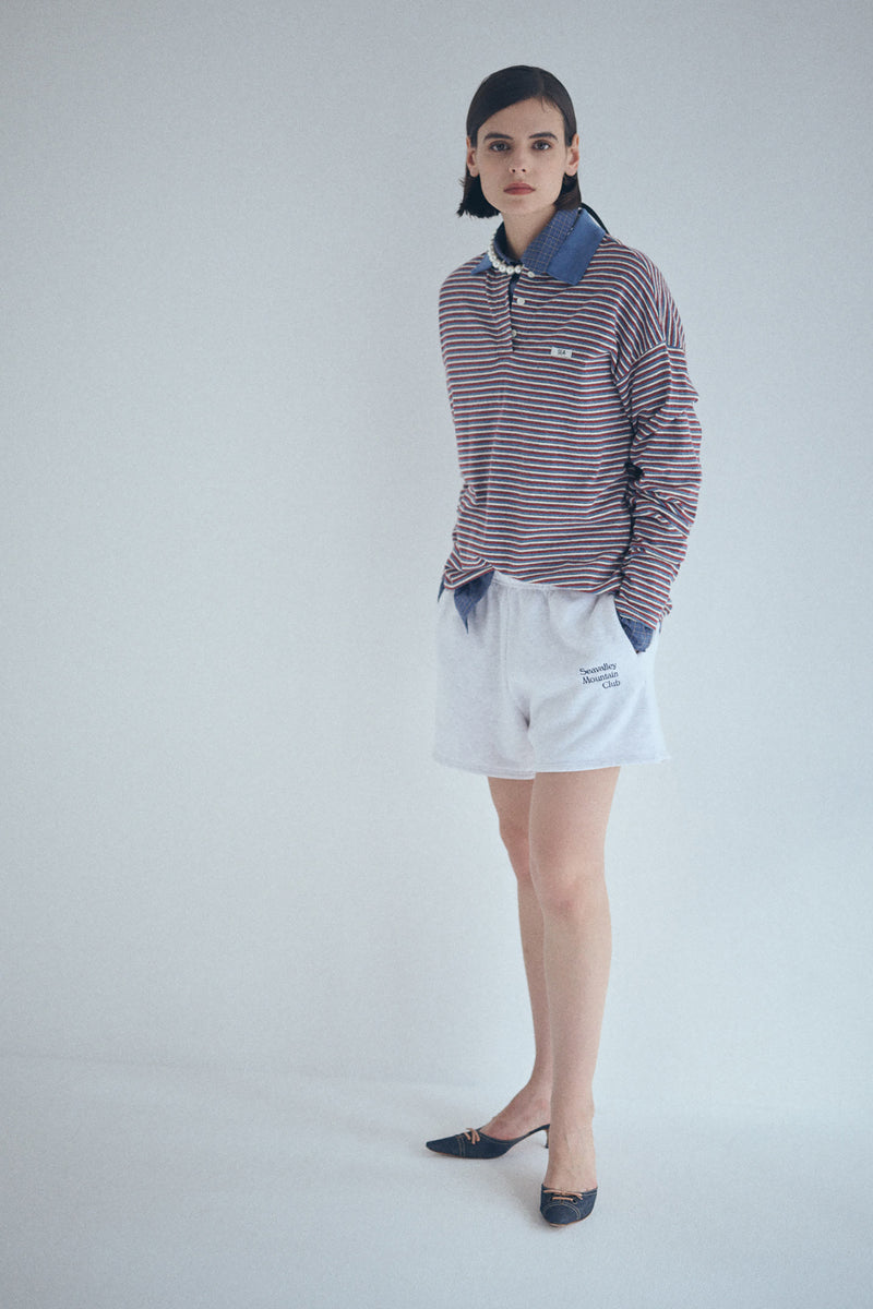 SALE] SEA STRIPED L/S POLO SHIRT