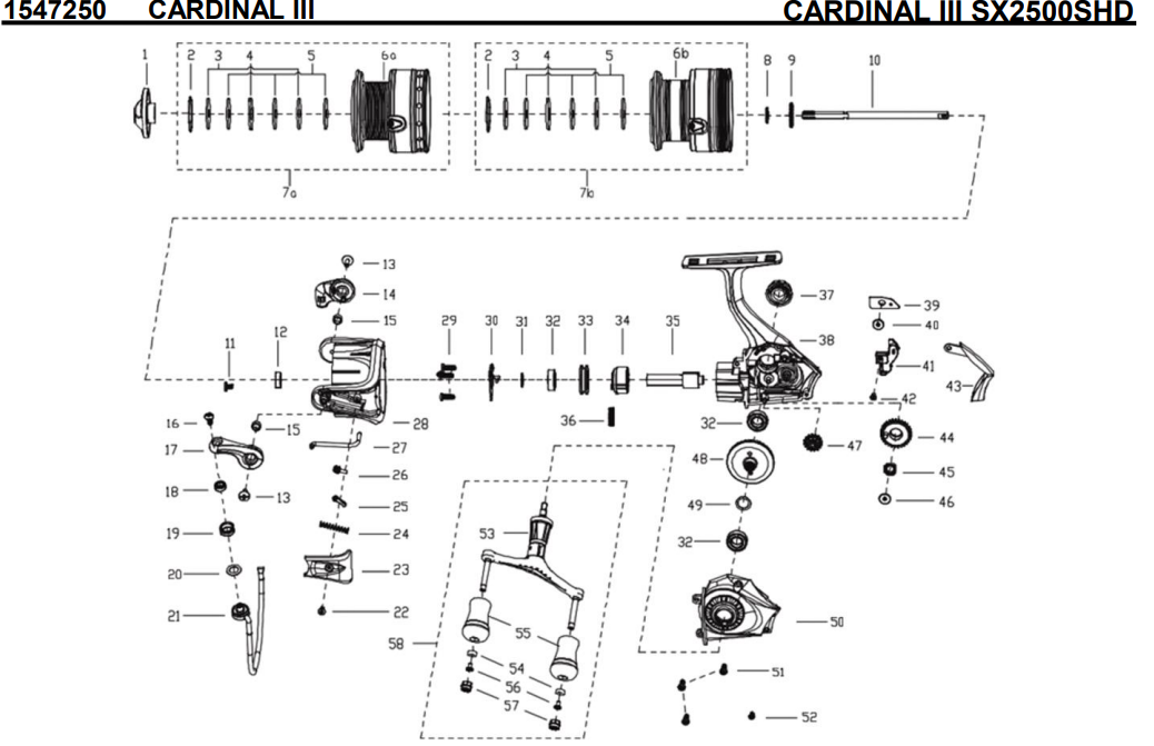 1547250 CARDINAL III SX2500SHD | PureFishing Japan 製品リール