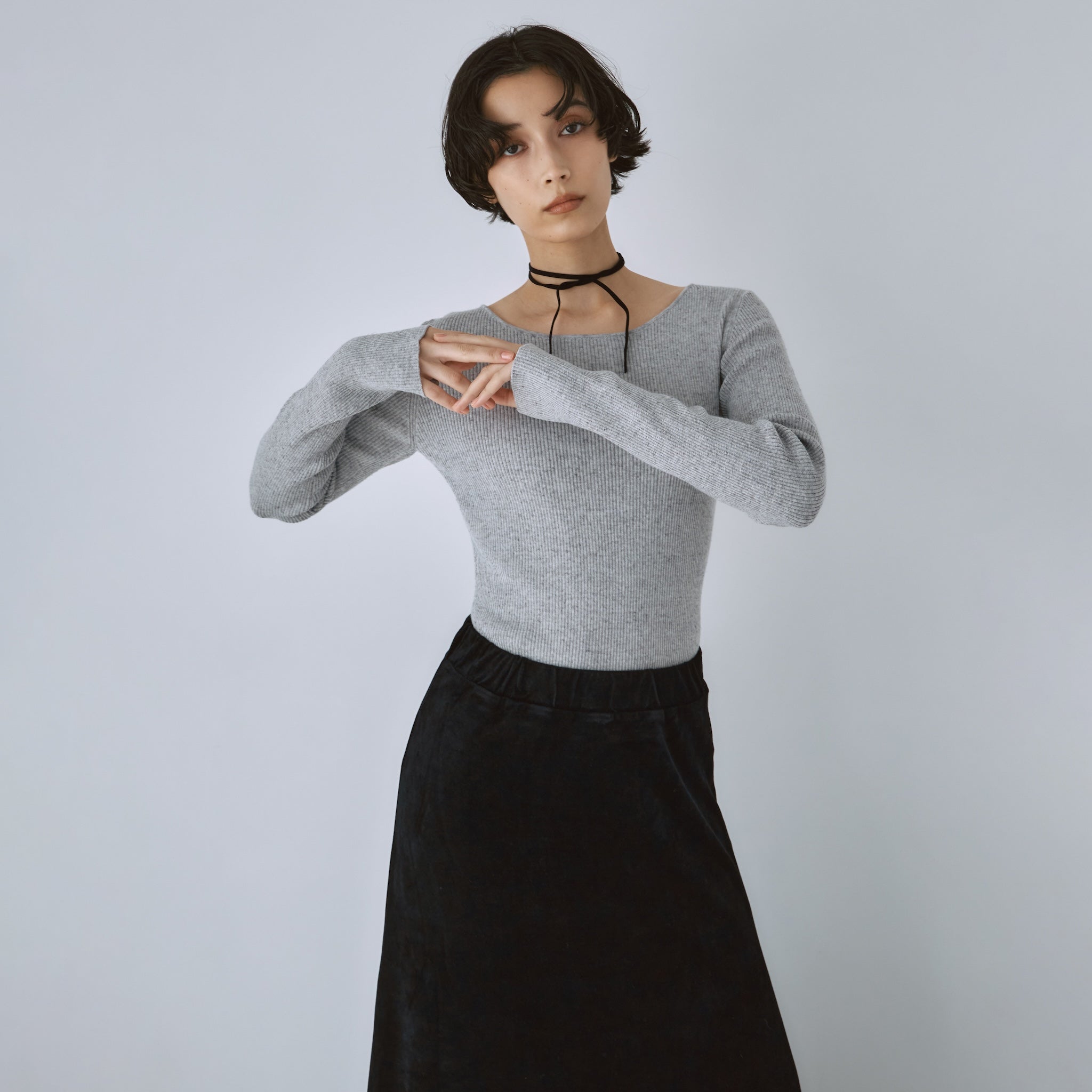 リネンコンビ2wayクルーBODYスーツ