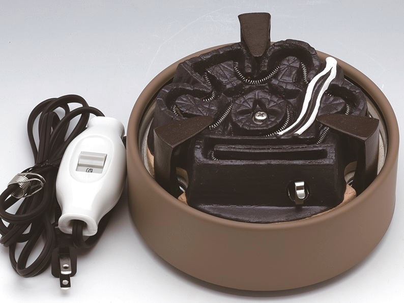 通販販売【茶道具・電熱】 野々田 炭型ヒーター 風炉用400W 【F415