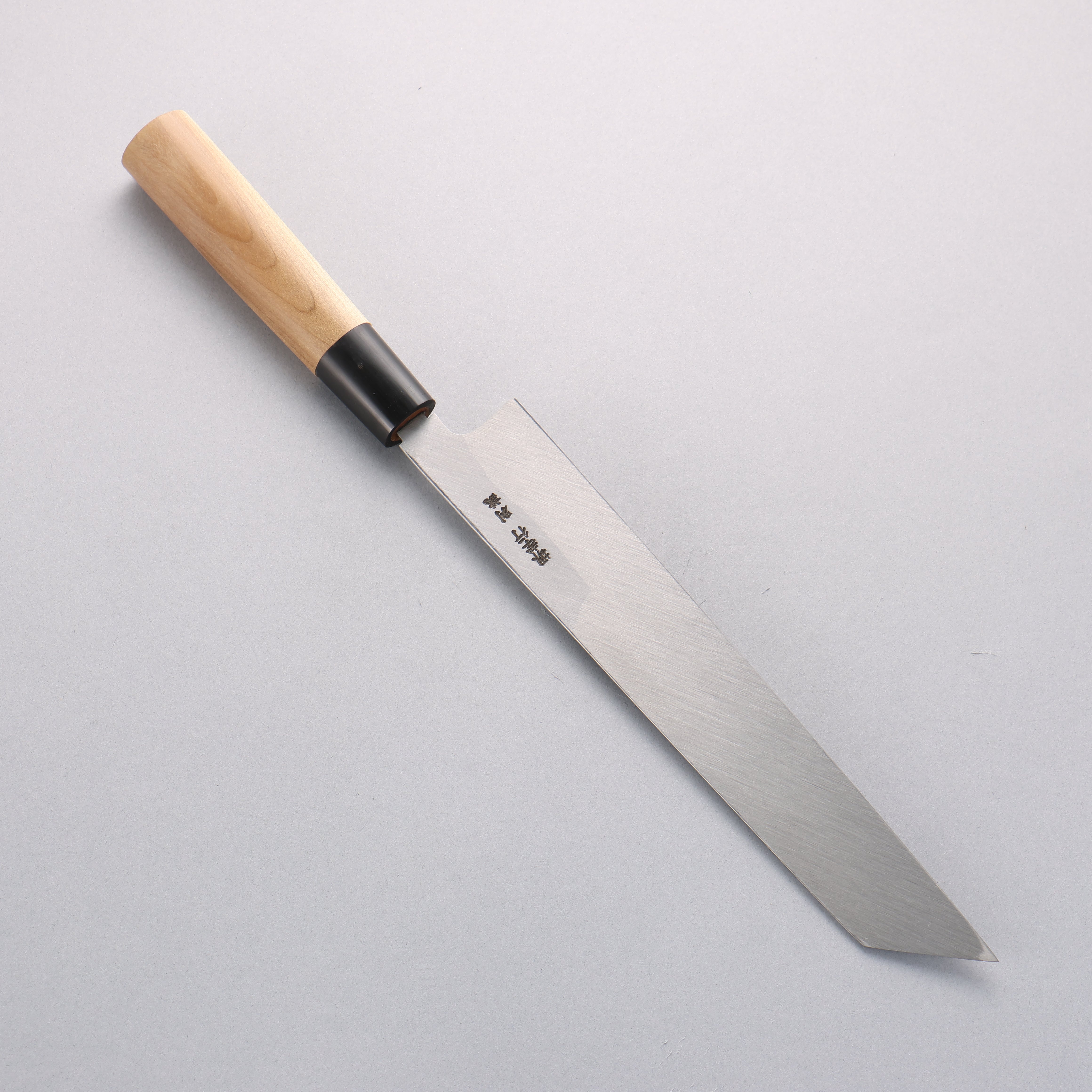堺 孝行 特上 白ニ鋼 切付包丁 240mm 朴柄 – 清助刃物 Japan