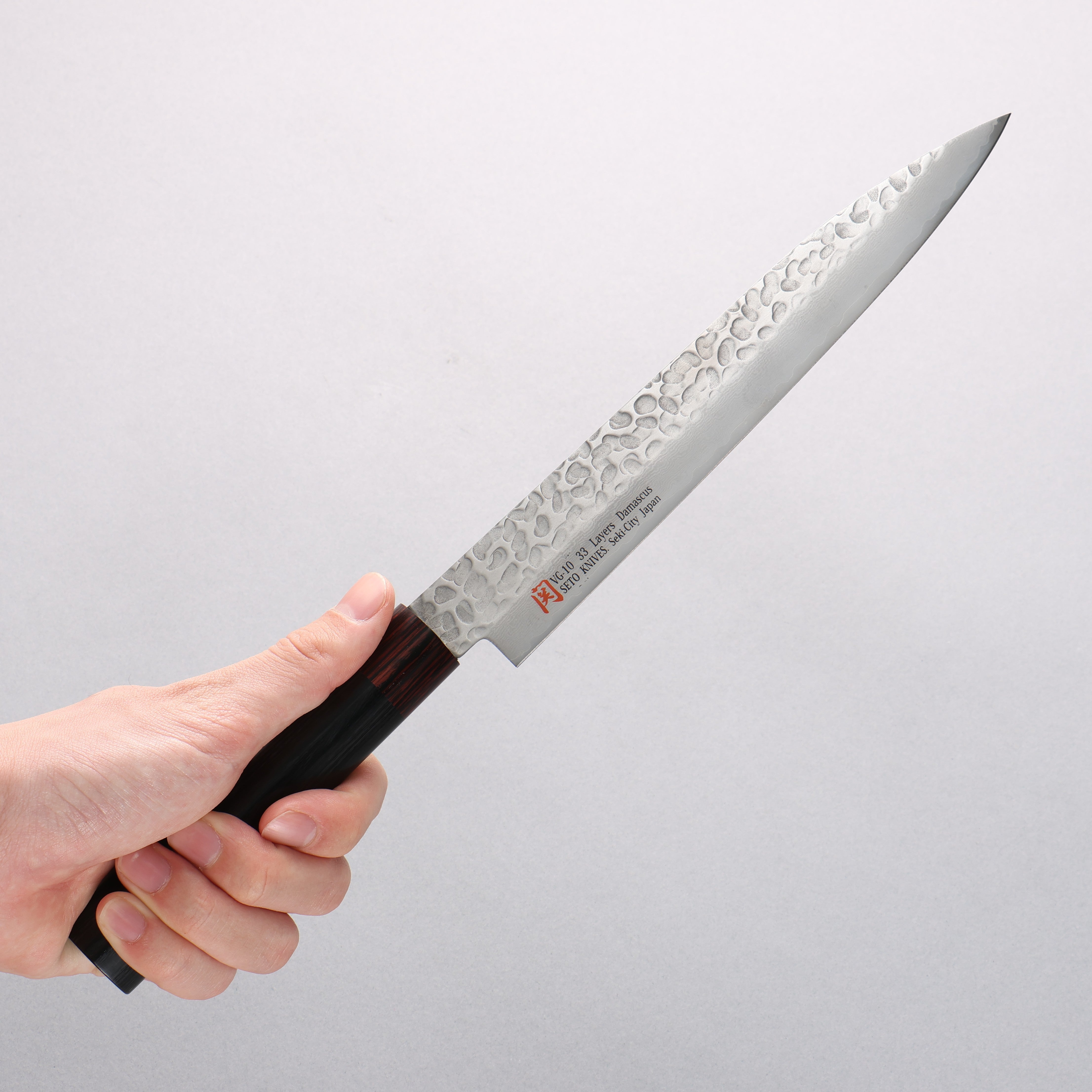 伊勢屋 V金10号 ダマスカス 柳刃包丁 210mm – 清助刃物 Japan