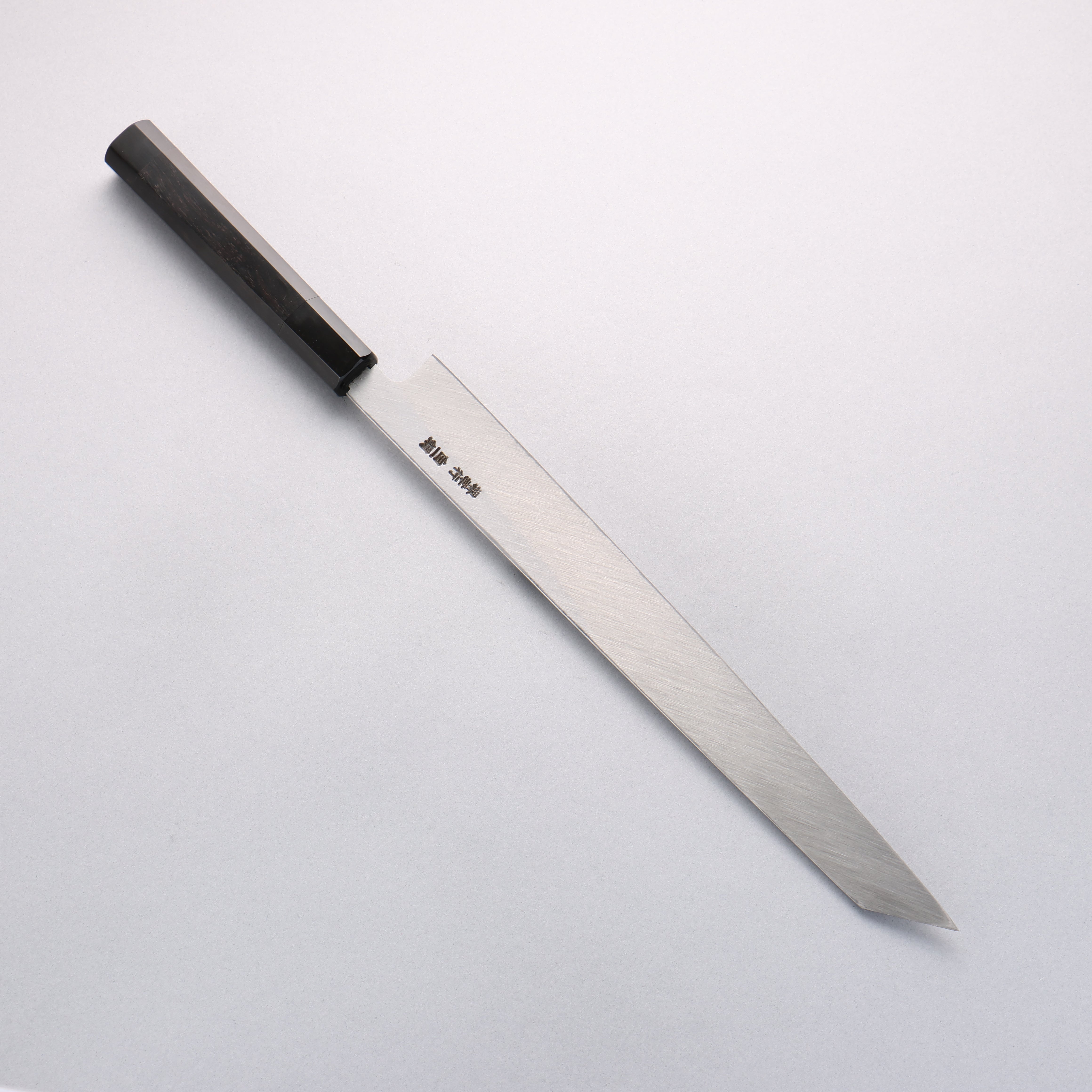 堺 孝行 白虎 白一鋼 切付柳刃包丁 300mm 黒檀柄 鞘付き – 清助刃物 Japan