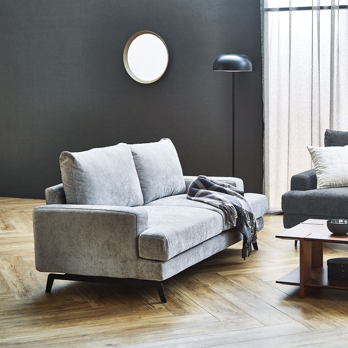 2P エレーナ GY ｜家具・インテリア通販の関家具【公式】