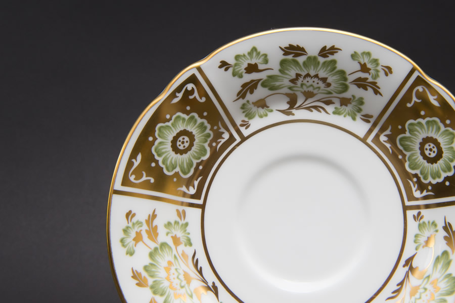 ロイヤル・クラウン・ダービー グリーンダービーパネル ティーカップ