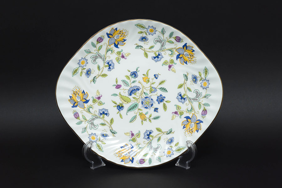 ミントン ハドンホールブルー ブレッド＆バタープレート（50周年記念