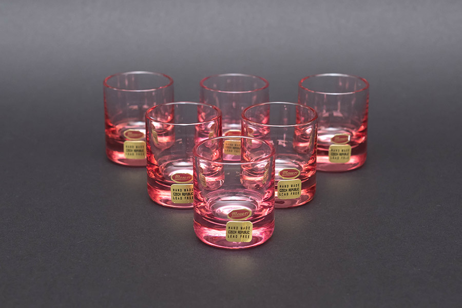 モーゼル ショットグラス（ローズ）6客セットを買い取りました