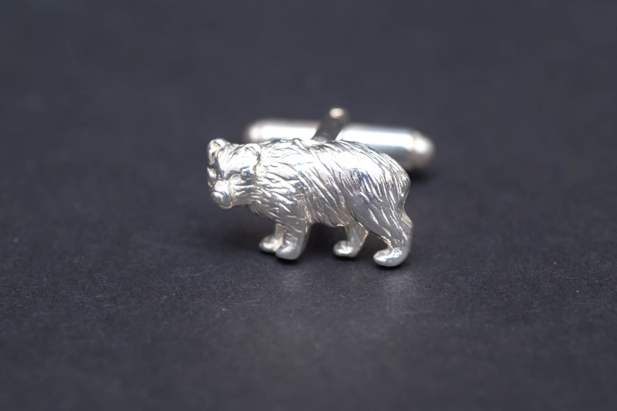 ティファニー ブル＆ベア カフリンクス（スターリングシルバー）を