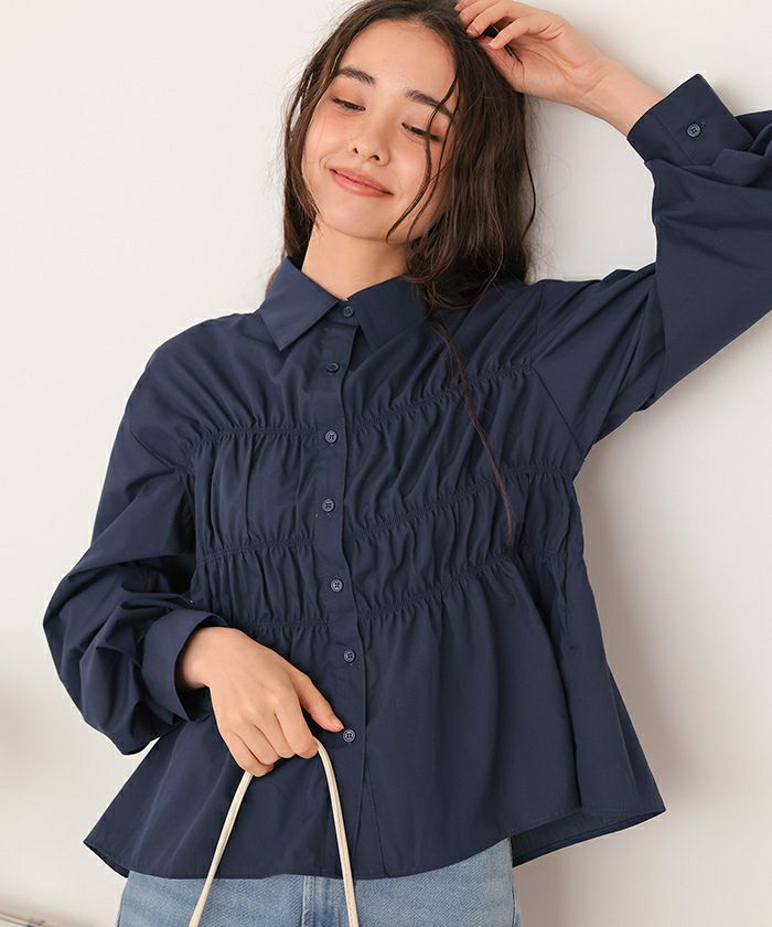 シャーリングブラウス | titivate