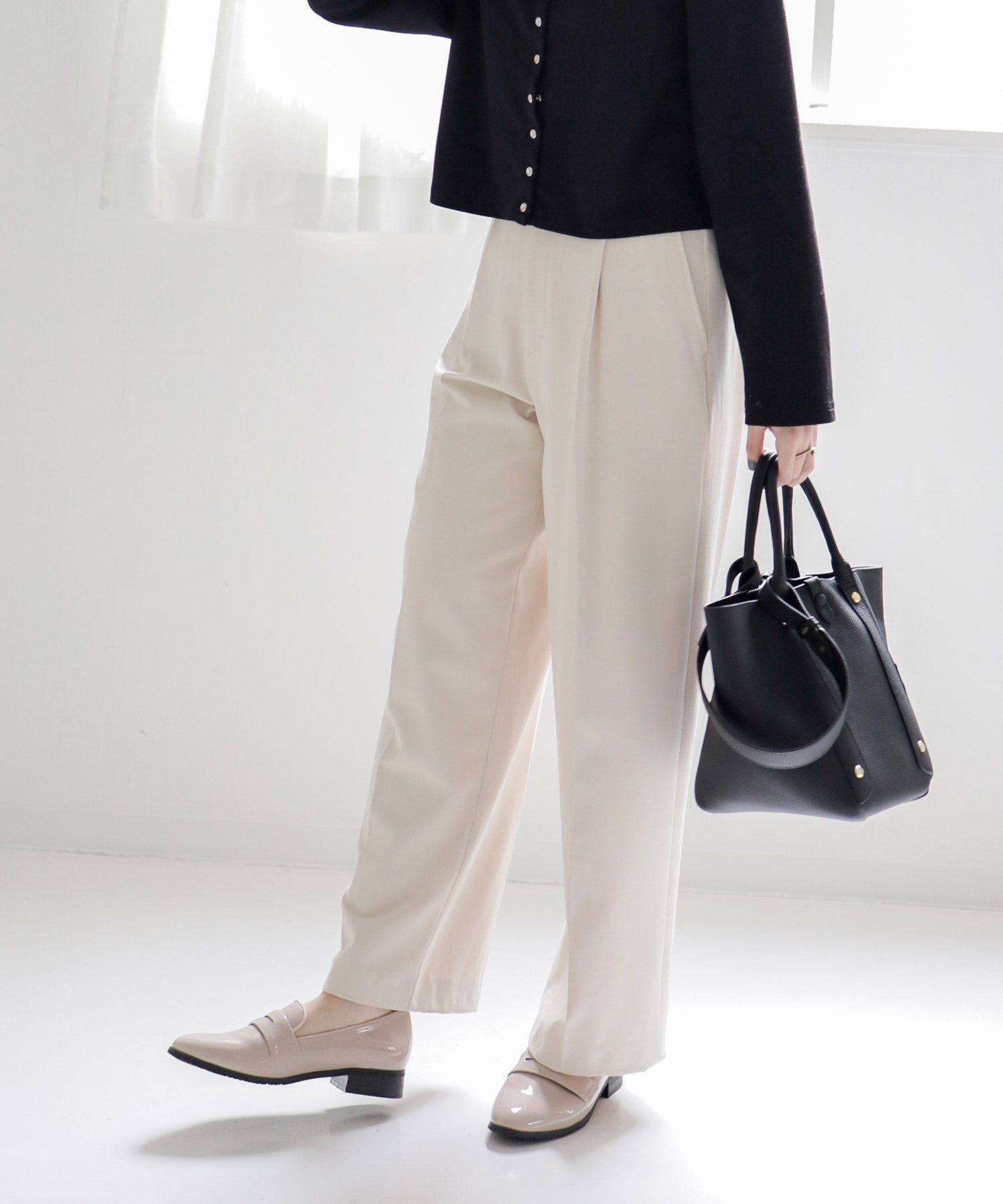 生活防水！晴雨兼用コインローファーパンプス/レインシューズ/レイン