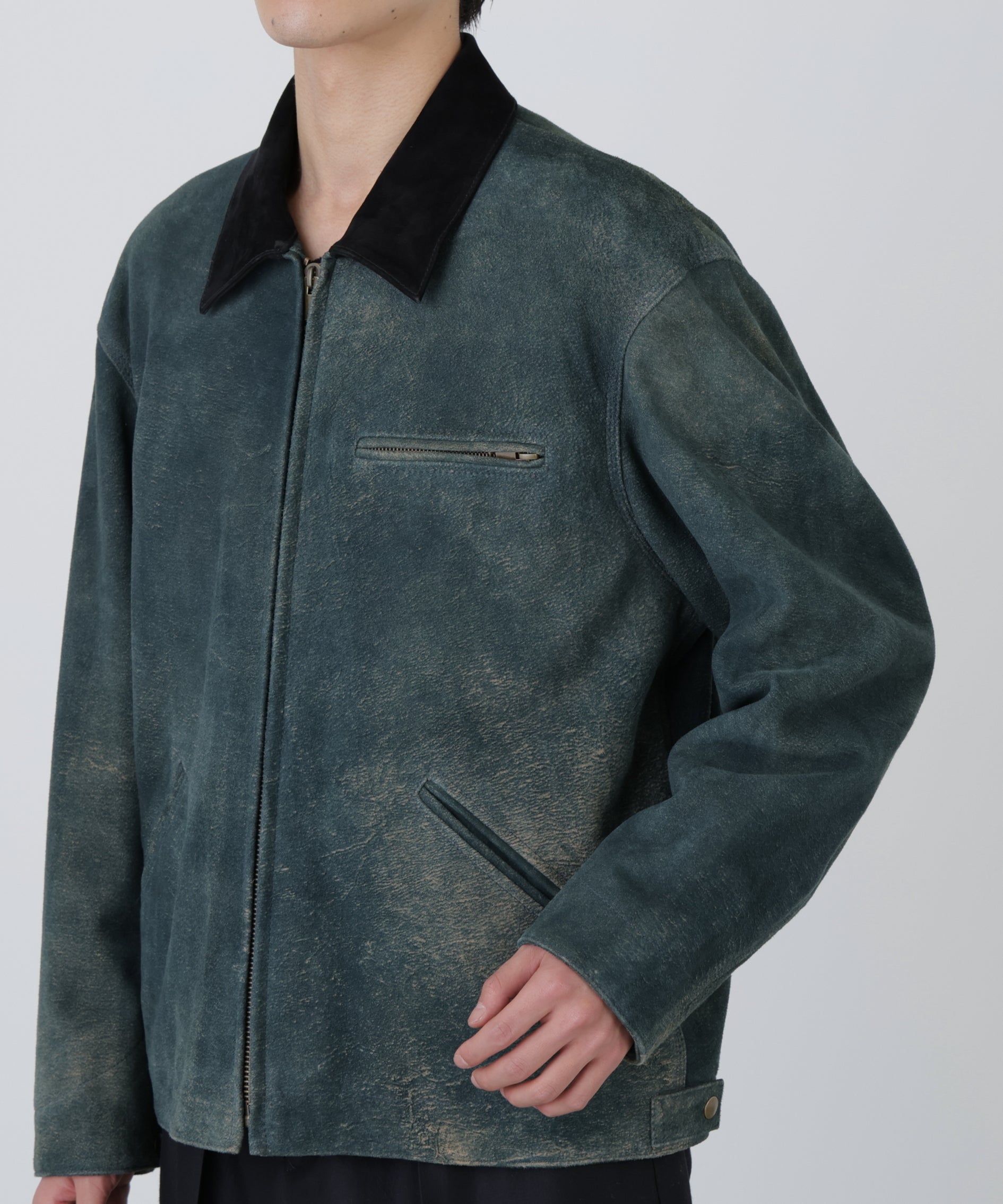LEATHER DETROITJACKET ‐Goat suede Antique finish‐ | SEVEN BY SEVEN