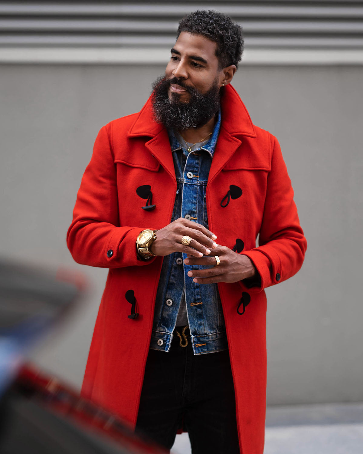 Men's Wool Coat | Blood Orange Duffle | Southern Gents