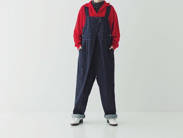 nest Robe ネストローブ　デニムフロントホックサロペット 中古・古着通販】nest Robe (ネストローブ) デニムフロントホック